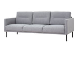 Larvik 3 Seater Sofa - Grey, Black Legs