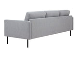 Larvik 3 Seater Sofa - Grey, Black Legs