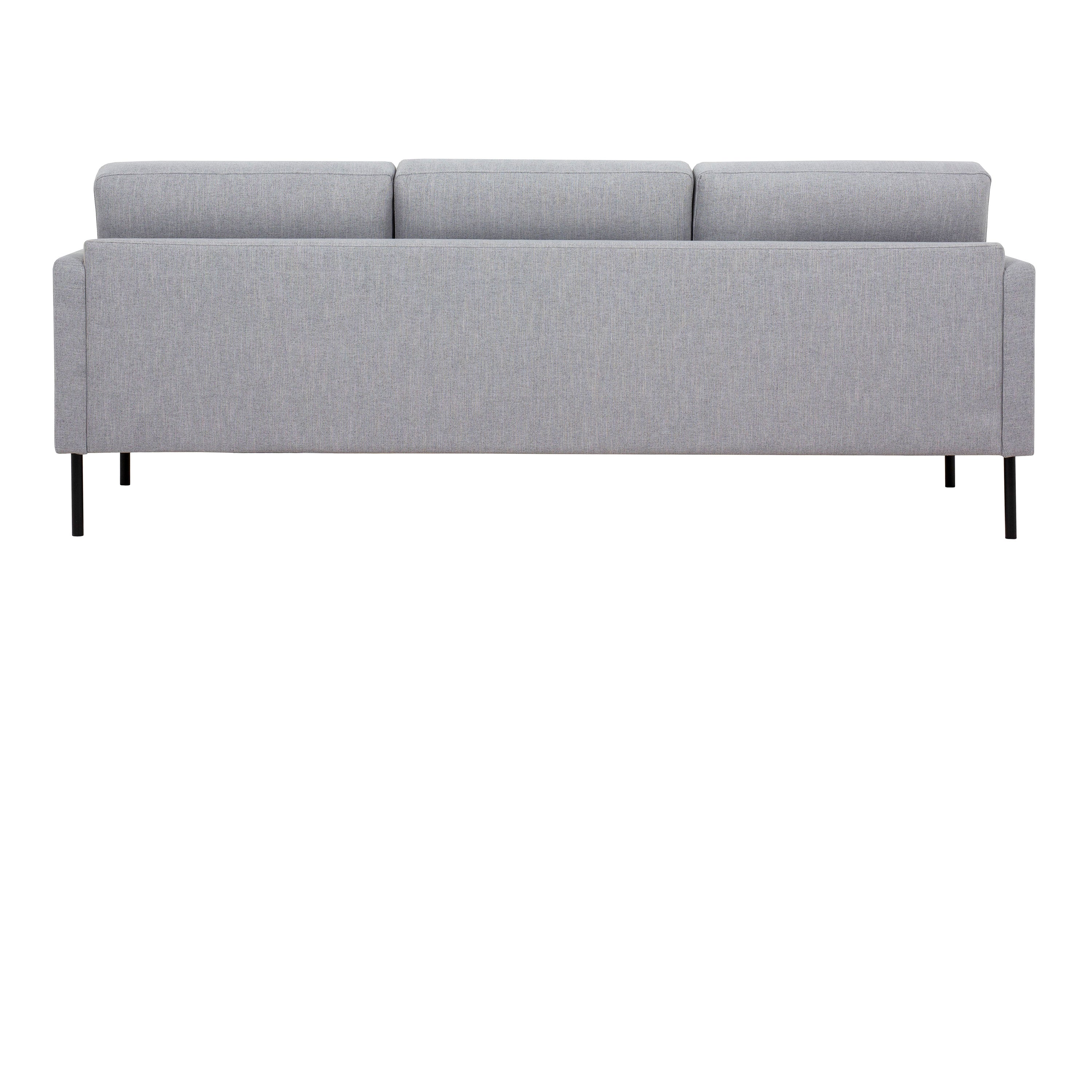 Larvik 3 Seater Sofa - Grey, Black Legs