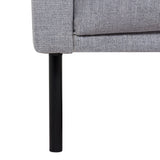 Larvik 3 Seater Sofa - Grey, Black Legs