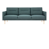 Larvik 3 Seater Sofa - Dark Green, Oak Legs