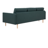 Larvik 3 Seater Sofa - Anthracite, Oak Legs