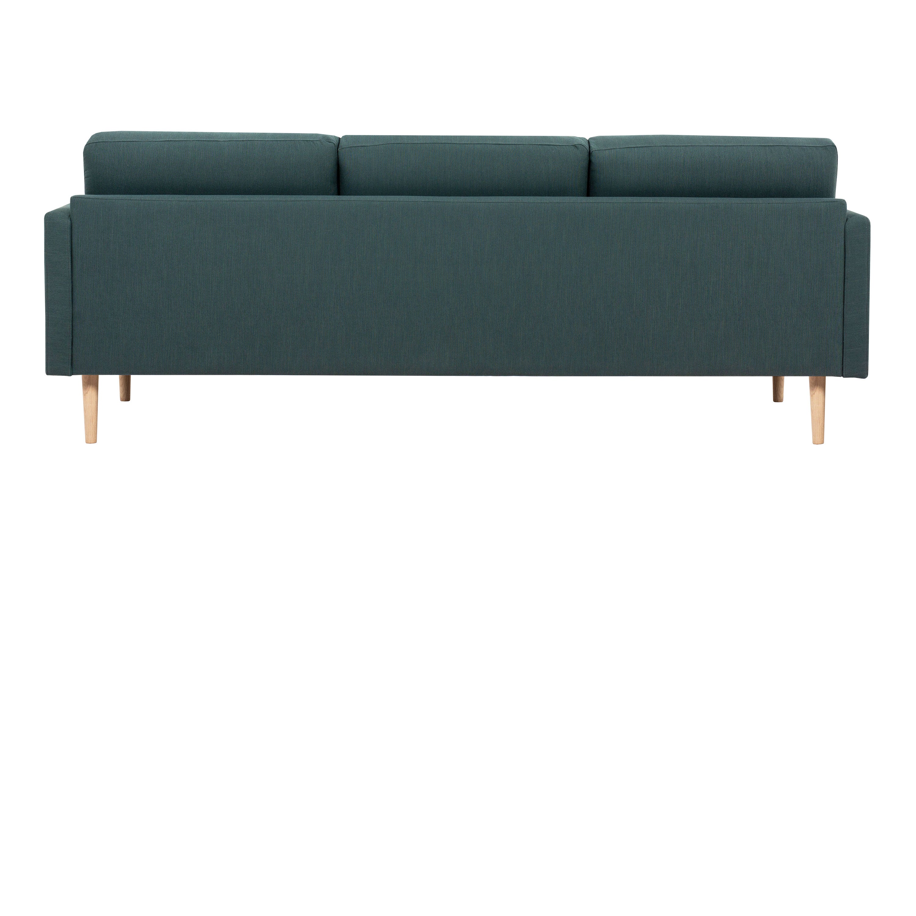 Larvik 3 Seater Sofa - Dark Green, Oak Legs