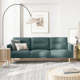 Larvik 3 Seater Sofa - Dark Green, Oak Legs