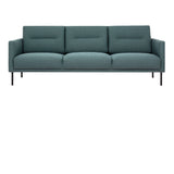 Larvik 3 Seater Sofa - Dark Green, Black Legs