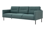 Larvik 3 Seater Sofa - Dark Green, Black Legs