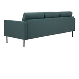 Larvik 3 Seater Sofa - Dark Green, Black Legs