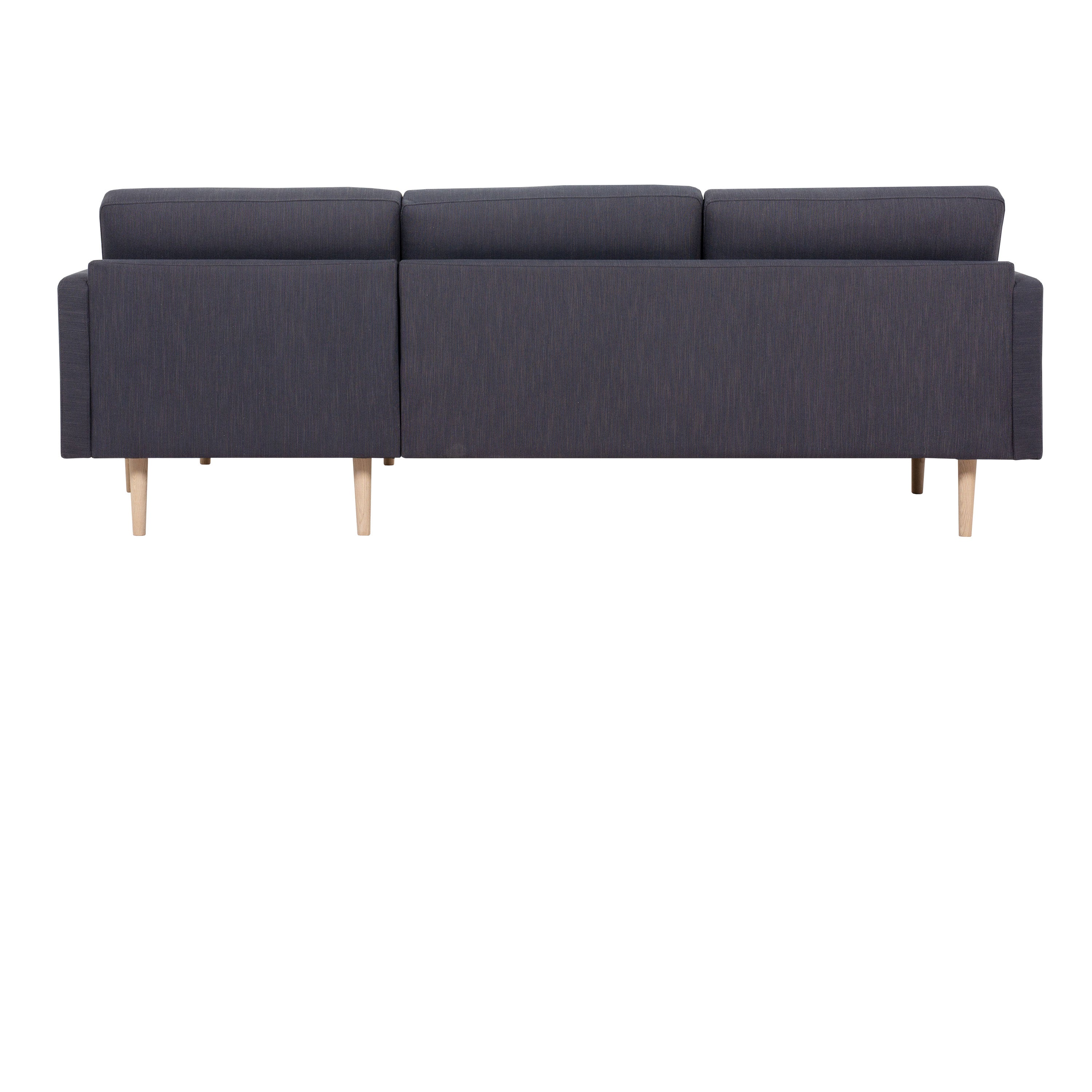 Larvik Chaiselongue Sofa (RH) - Antracit, Oak Legs