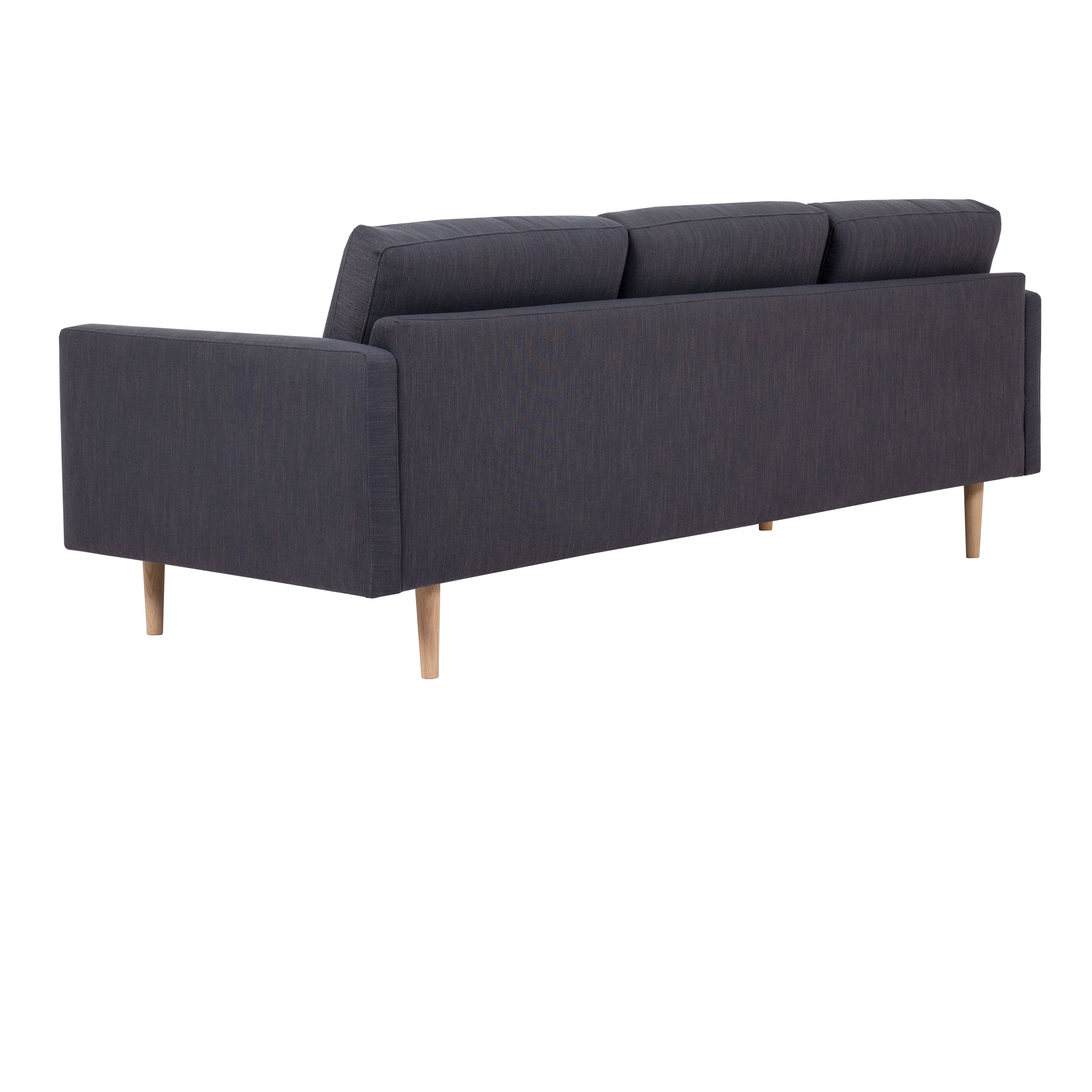 Larvik Chaiselongue Sofa  (LH) -  Anthracite, Oak Legs