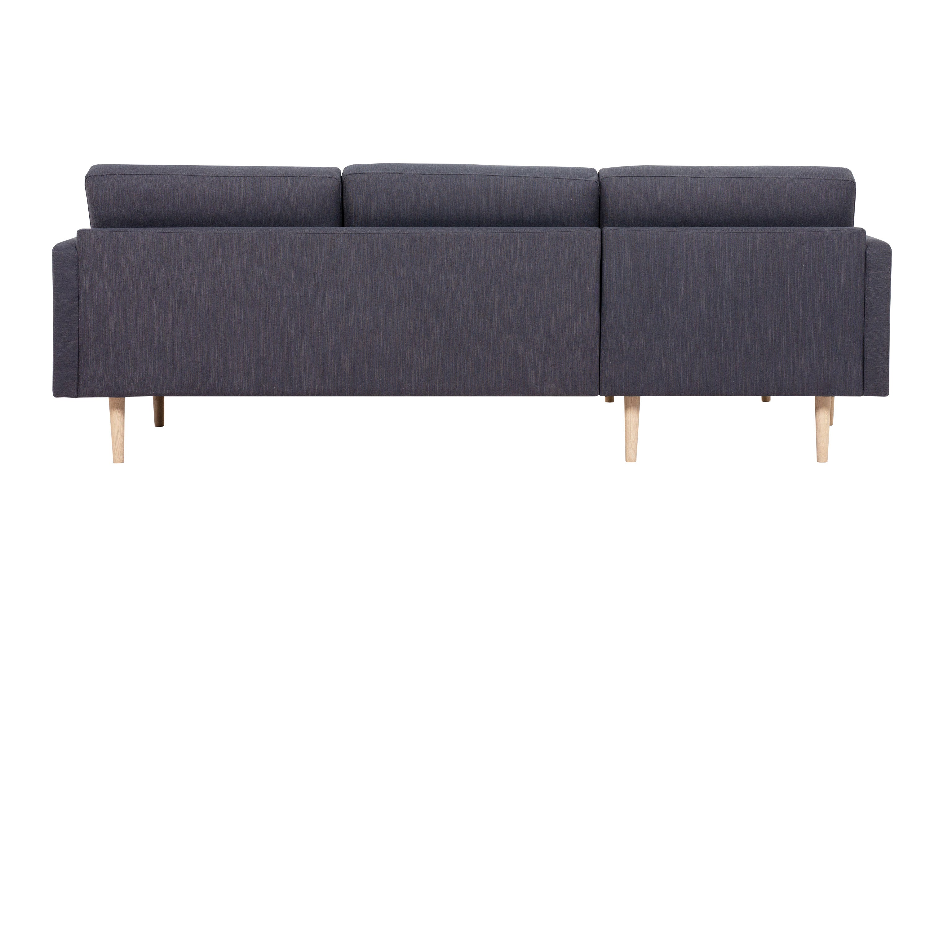 Larvik Chaiselongue Sofa  (LH) -  Anthracite, Oak Legs