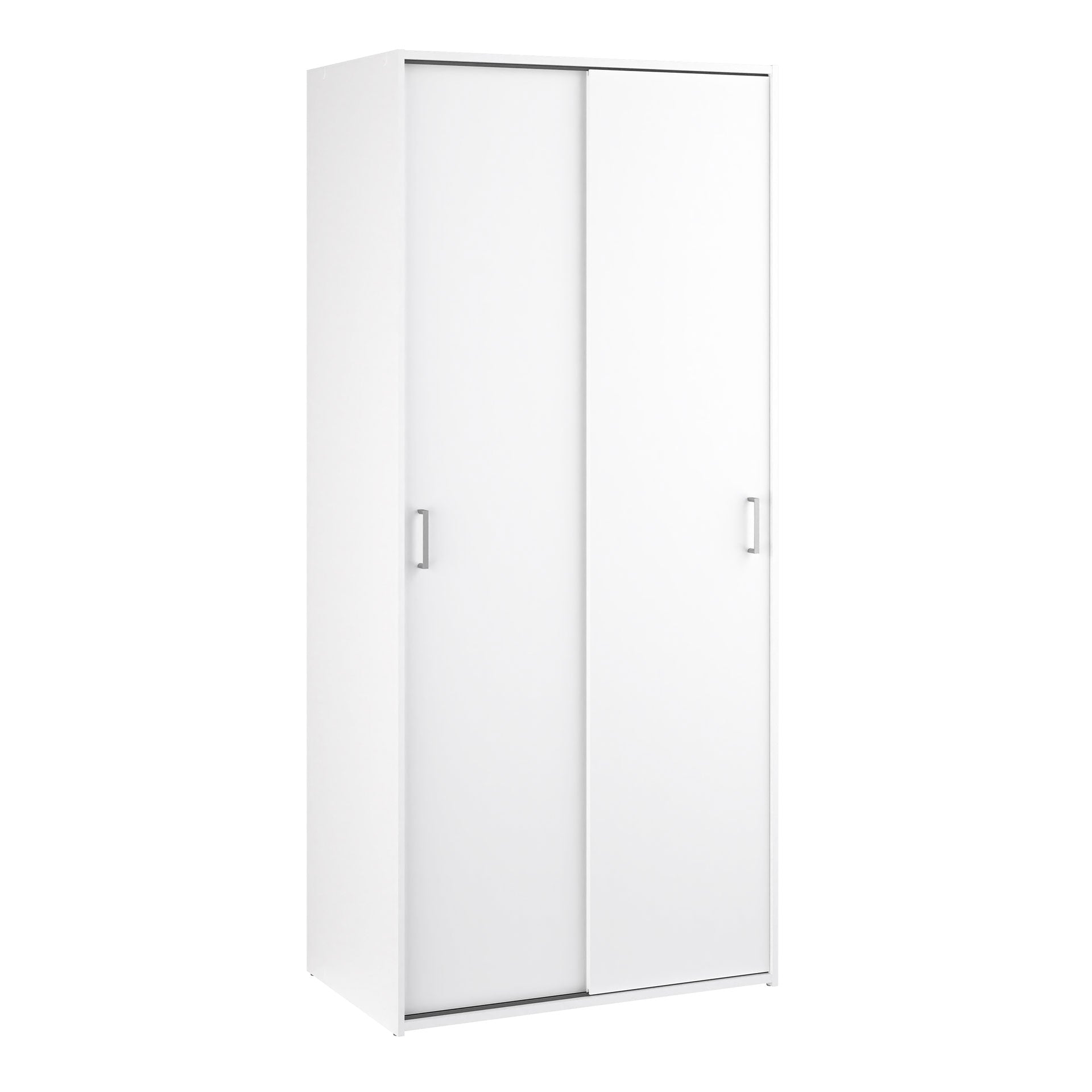 Space Wardrobe 2 Sliding Doors in White 1750