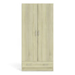 Space Wardrobe with 2 Doors + 1 Drawer in Oak 1750