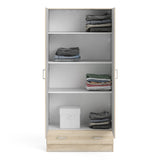 Space Wardrobe with 2 Doors + 1 Drawer in Oak 1750