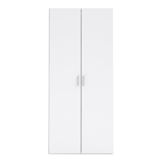 Space Wardrobe 2 Doors White 1750