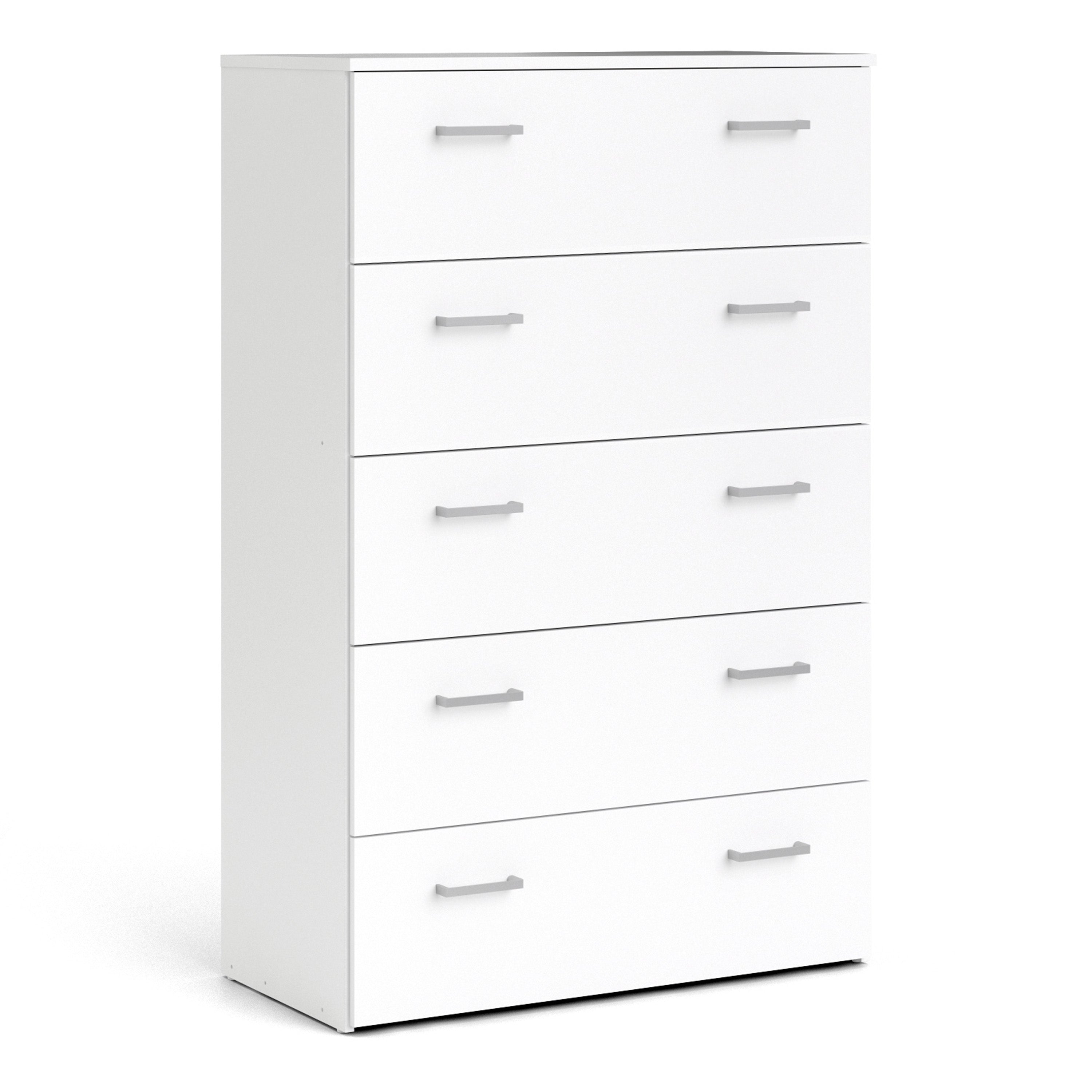 Space Chest of 5 Drawers in White