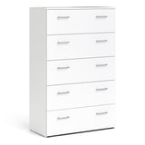 Space Chest of 5 Drawers in White