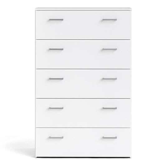 Space Chest of 5 Drawers in White