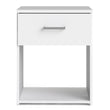 Space Bedside 1 Drawer in White