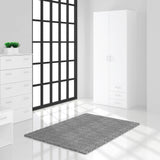 Space Wardrobe 2 Doors 3 Drawers in White 2000