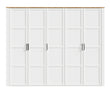 Bohol 5 Door Wardrobe in White/Riviera Oak