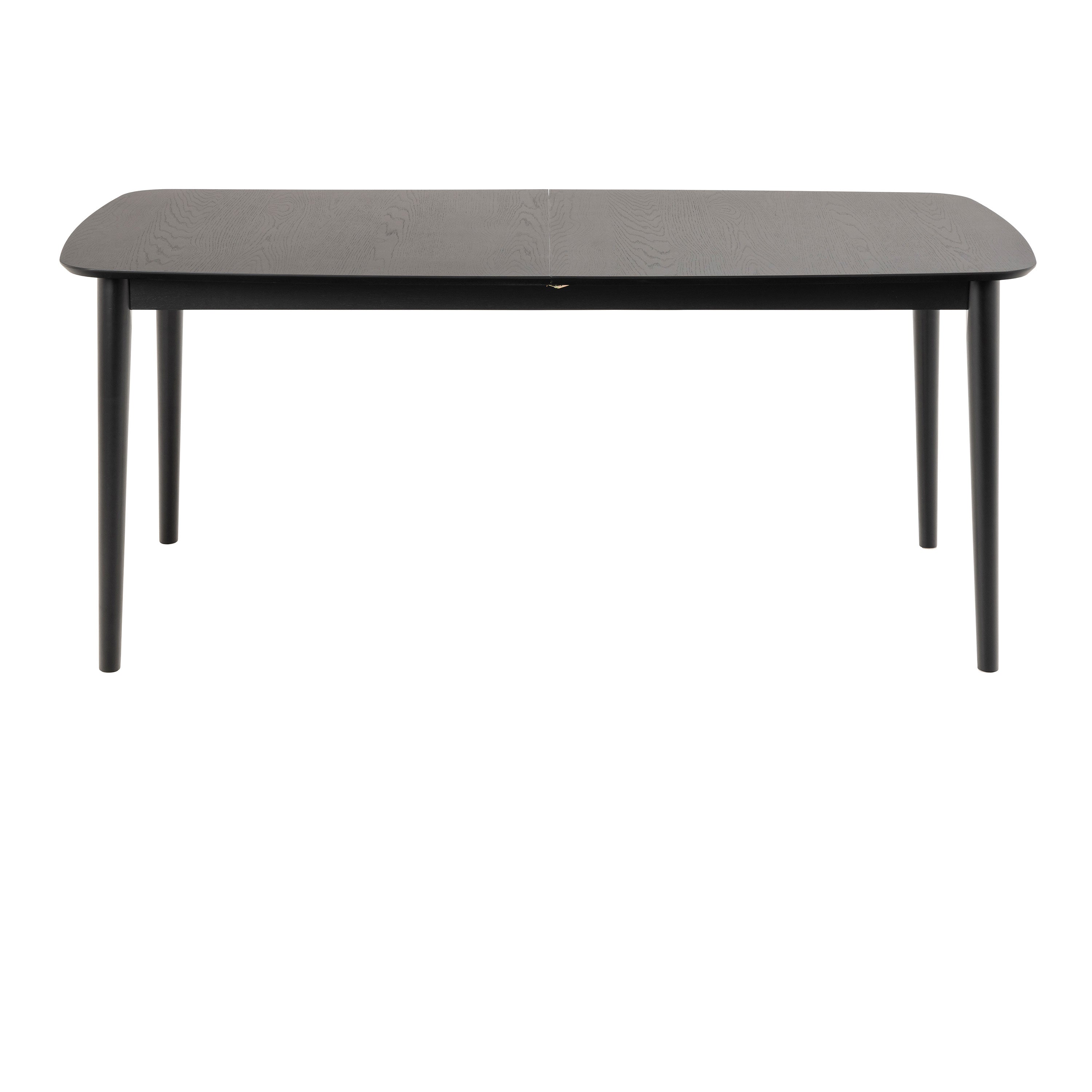 Montreux Rectangular Extending Dining Table in Black 180-219 cm