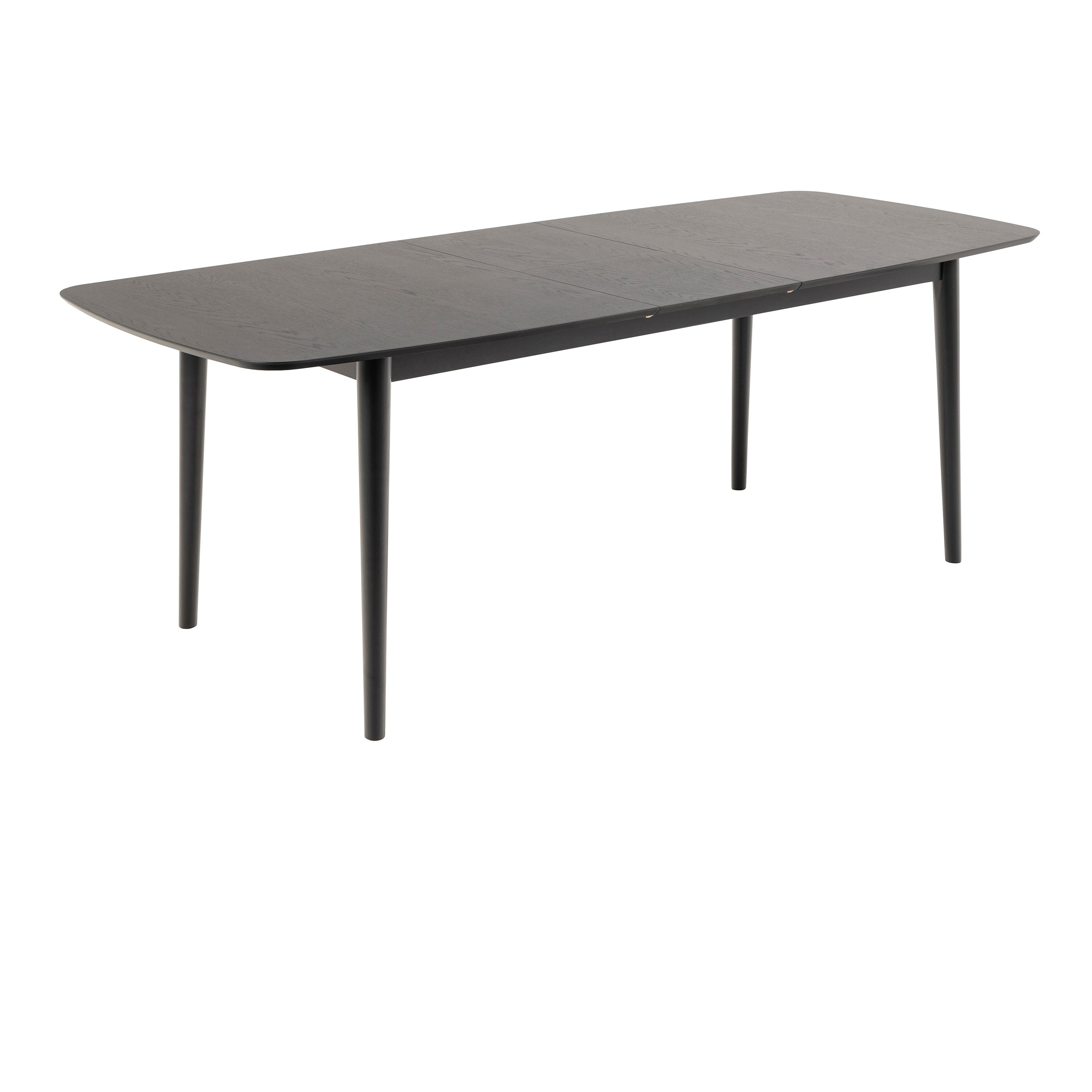 Montreux Rectangular Extending Dining Table in Black 180-219 cm