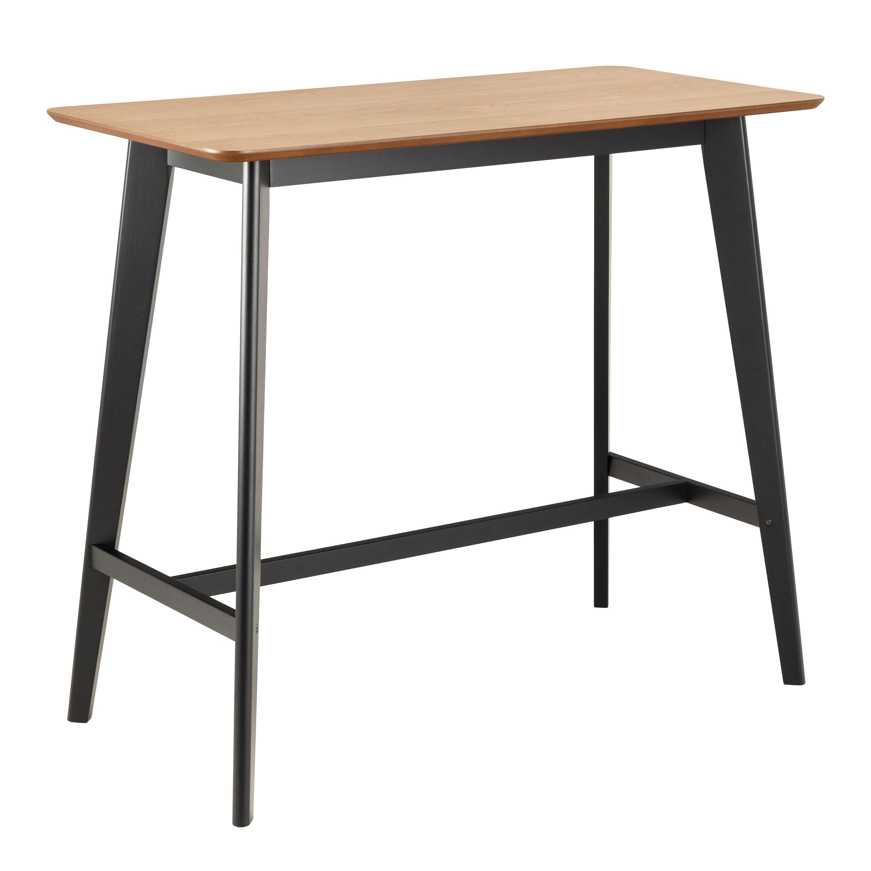 Roxby Bar Table in Oak and Black