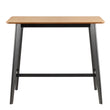 Roxby Bar Table in Oak and Black