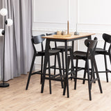 Roxby Bar Table in Oak and Black
