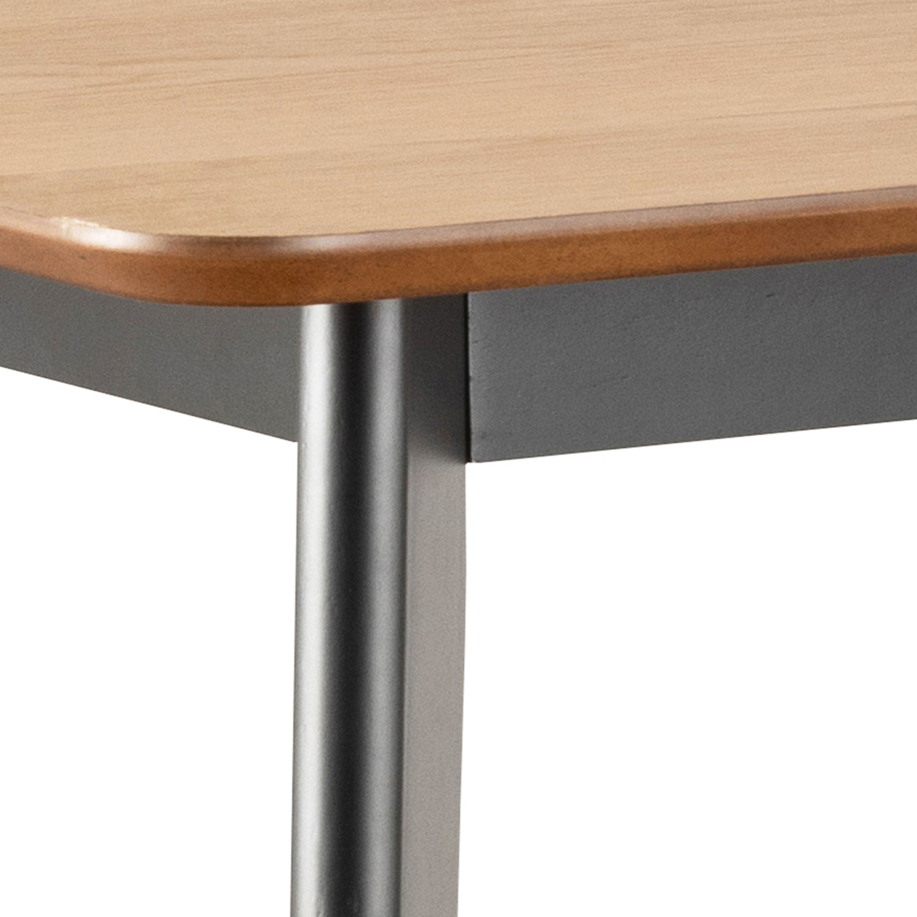 Roxby Bar Table in Oak and Black
