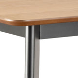 Roxby Bar Table in Oak and Black