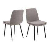 Becca Dining Chair in Light Brown Set of 4