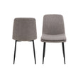 Becca Dining Chair in Light Brown Set of 4