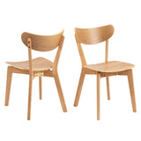Roxby Dining Chairs in Oak Set of 2
