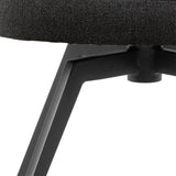 Darlene Black Swivel Dining Chair