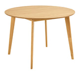 Roxby Round Dining Table in Matt Oak 120x76cm