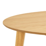 Roxby Round Dining Table in Matt Oak 120x76cm