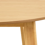 Roxby Round Dining Table in Matt Oak 120x76cm