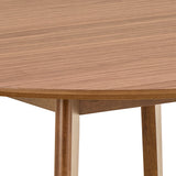Roxby Round Dining Table in Walnut 120x76cm