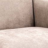 Westham 2 Seater Sofa in Fay Beige 05 Fabric, Base in Matt Oak