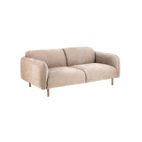 Westham 2 Seater Sofa in Fay Beige 05 Fabric, Base in Matt Oak