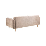 Westham 2 Seater Sofa in Fay Beige 05 Fabric, Base in Matt Oak