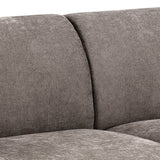Westham 3 Seater Sofa in Fay Fabric Dusty Brown 21 Fabric, Base in Matt Oak