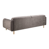 Westham 3 Seater Sofa in Fay Fabric Dusty Brown 21 Fabric, Base in Matt Oak