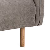 Westham 2 Seater Sofa in Fay Fabric Dusty Brown 21 Fabric, Base in Matt Oak