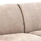 Westham 3 Seater Sofa in Fay Beige 05 Fabric, Base in Matt Oak