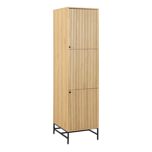 Albany Wardrobe 2 Doors in Oak/Black Legs