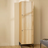 Albany Wardrobe 2 Doors in Oak/Black Legs