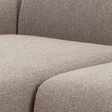 Midfield 2 Seater Chaiselongue Sofa LHF (Reversible Module) in Beige Cona Boucle 1 Fabric, Base in Matt Black