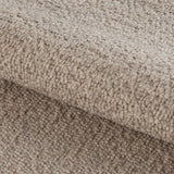 Midfield 2 Seater Chaiselongue Sofa LHF (Reversible Module) in Beige Cona Boucle 1 Fabric, Base in Matt Black